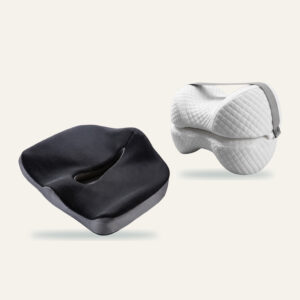 Pack Duo : coussin Assise+ et coussin Sommeil+ côte à côte