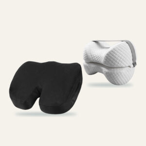 Pack Duo : coussin d'assise Assise+ et coussin genoux Sommeil+