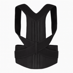 Correcteur de posture dos et épaules, bretelles et ceinture lombaire, vue de face
